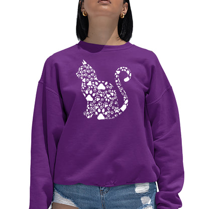 Cat Claws - Women's Word Art Crewneck Sweatshirt