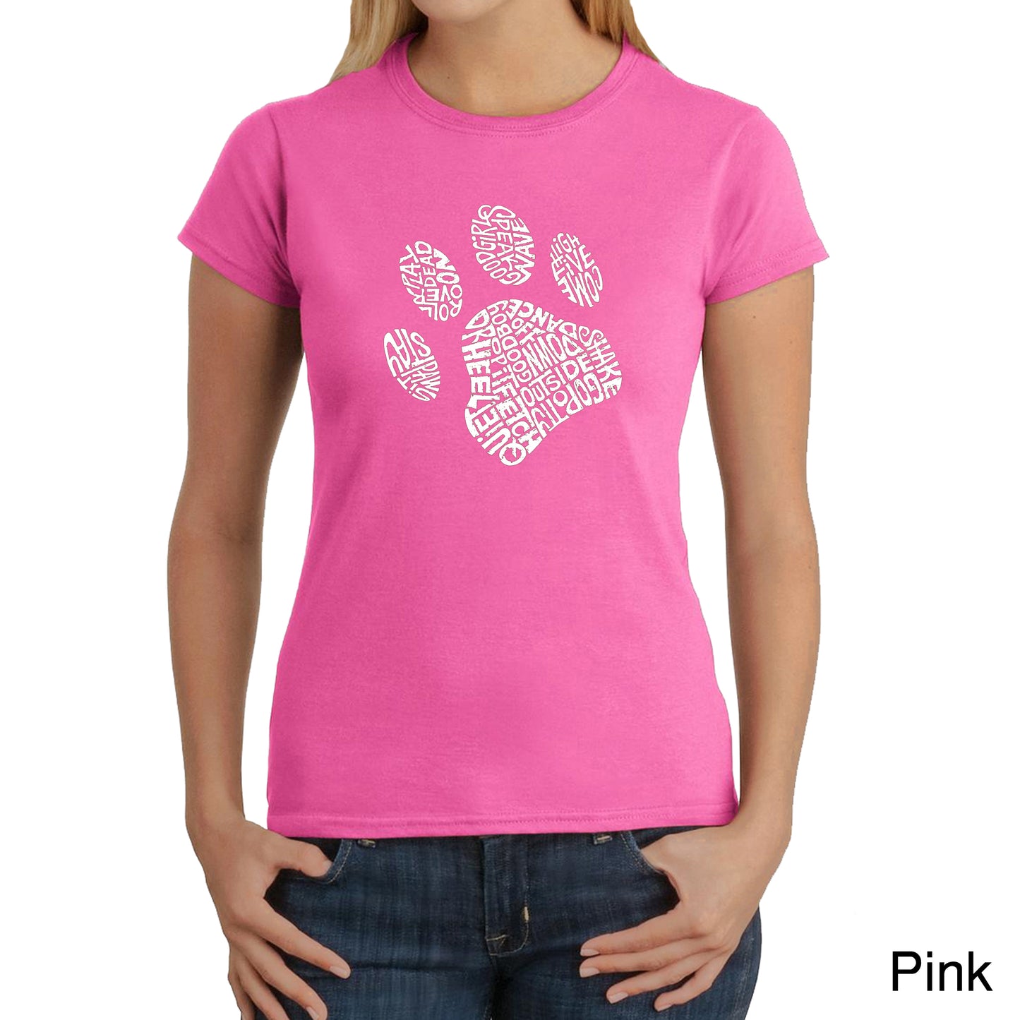 Dog Paw  - Women's Word Art T-Shirt