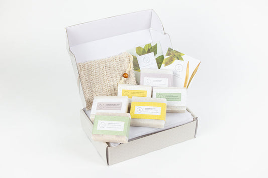 Lizush Natural & Organic Homemade Soap Bars Gift Set - 6 Pack