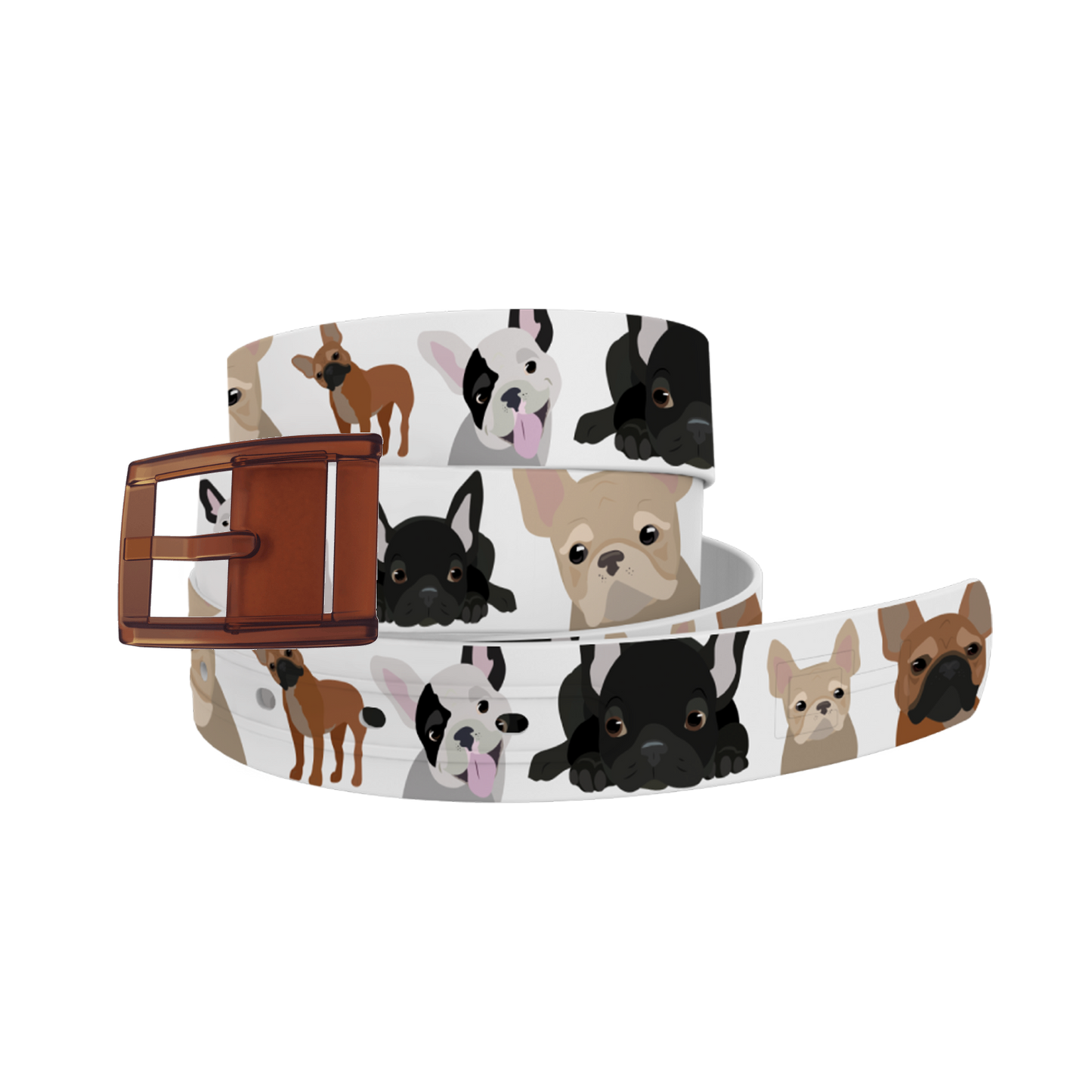 Frenchie Belt with Black Buckle