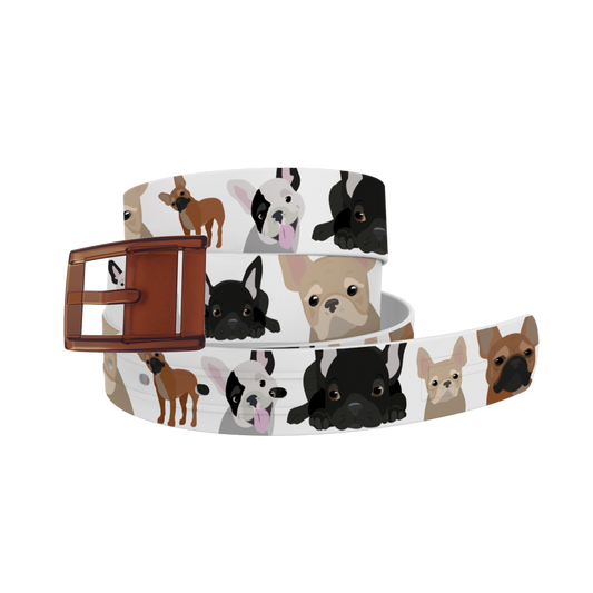 Frenchie Belt with Black Buckle