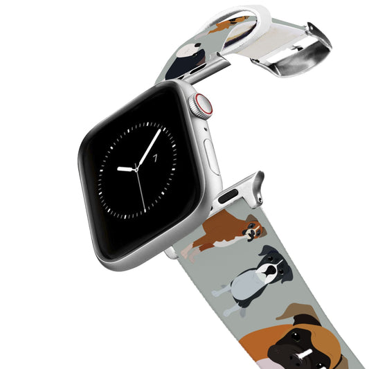 Silver Boxer Apple Watch Band