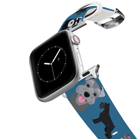 Silver Schnauzer Apple Watch Band