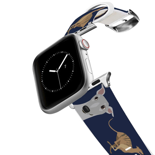 Silver Greyhound Apple Watch Band