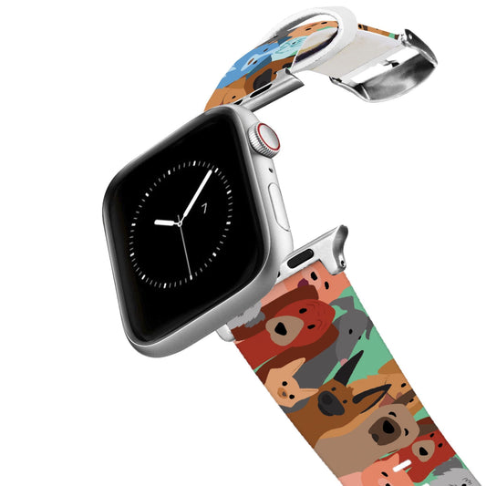 Silver Dog Party Apple Watch Band