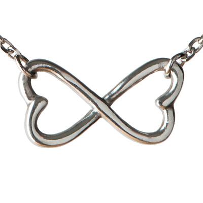 Infinite Strength of Love Pewter Necklace