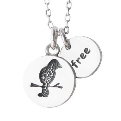 Free Bird Pewter Necklace