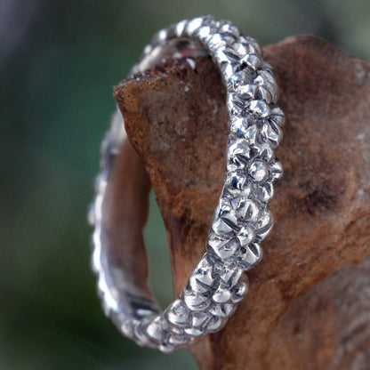 NOVICA - Handmade Sterling Silver Daisy Ring