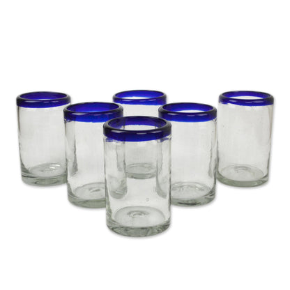 Artisan Crafted Juice Glasses - Set of 6