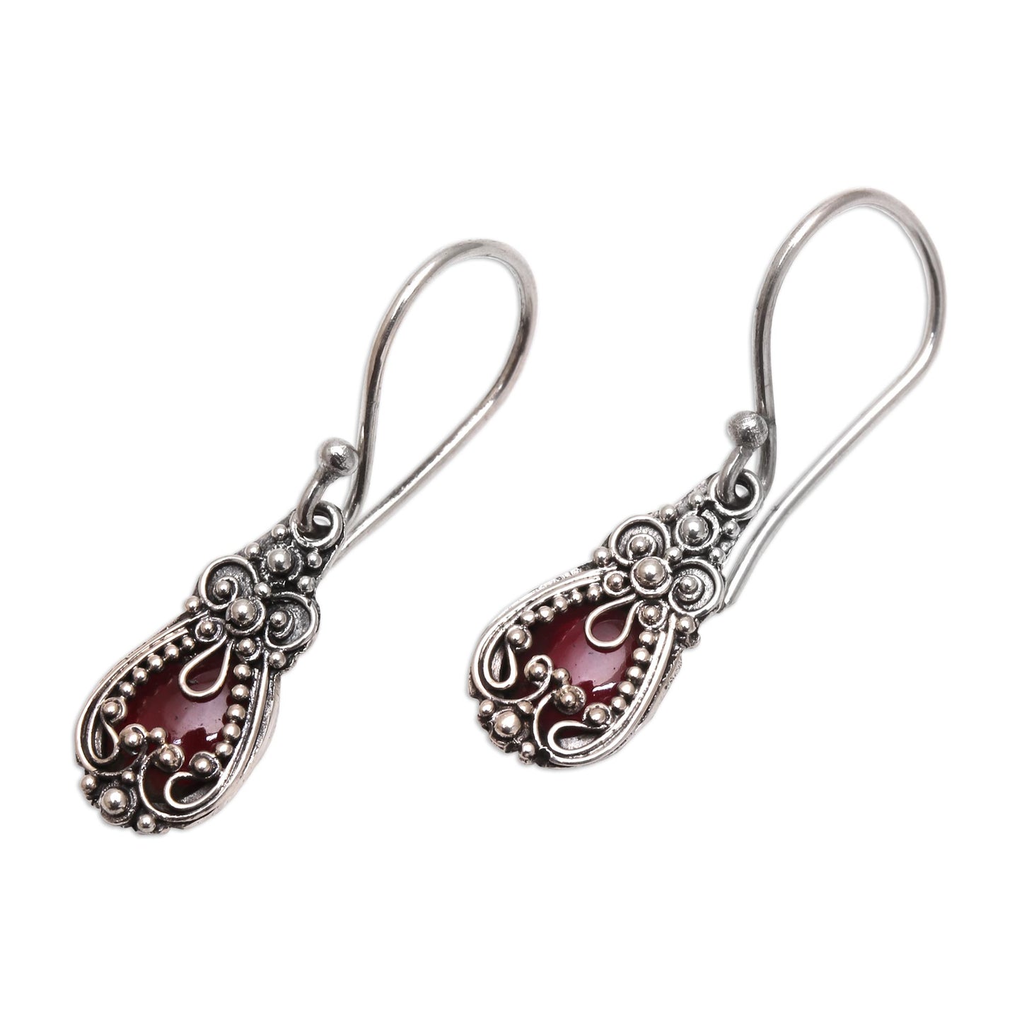 Red Blossoms Earrings