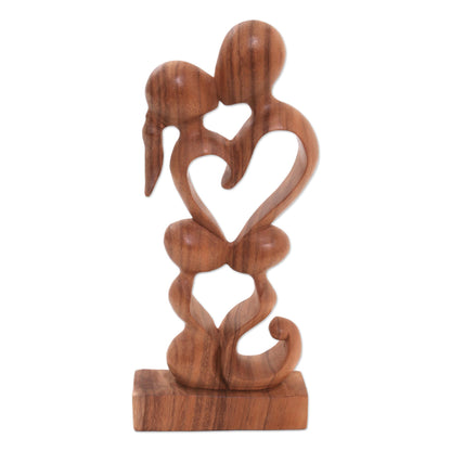 Harmony Romantic Suar Wood Sculpture