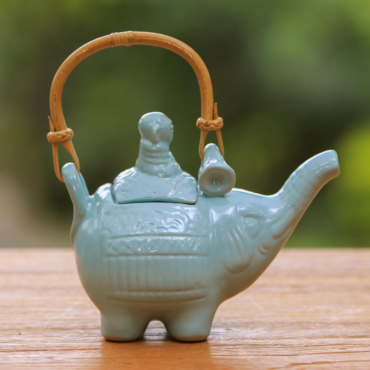 Buddha and the Turquoise Elephant Teapot