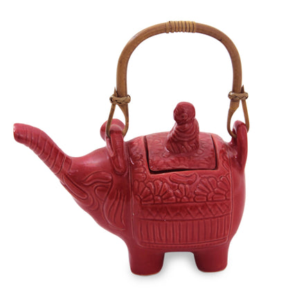 Buddha & The Ruby Elephant Ceramic Teapot