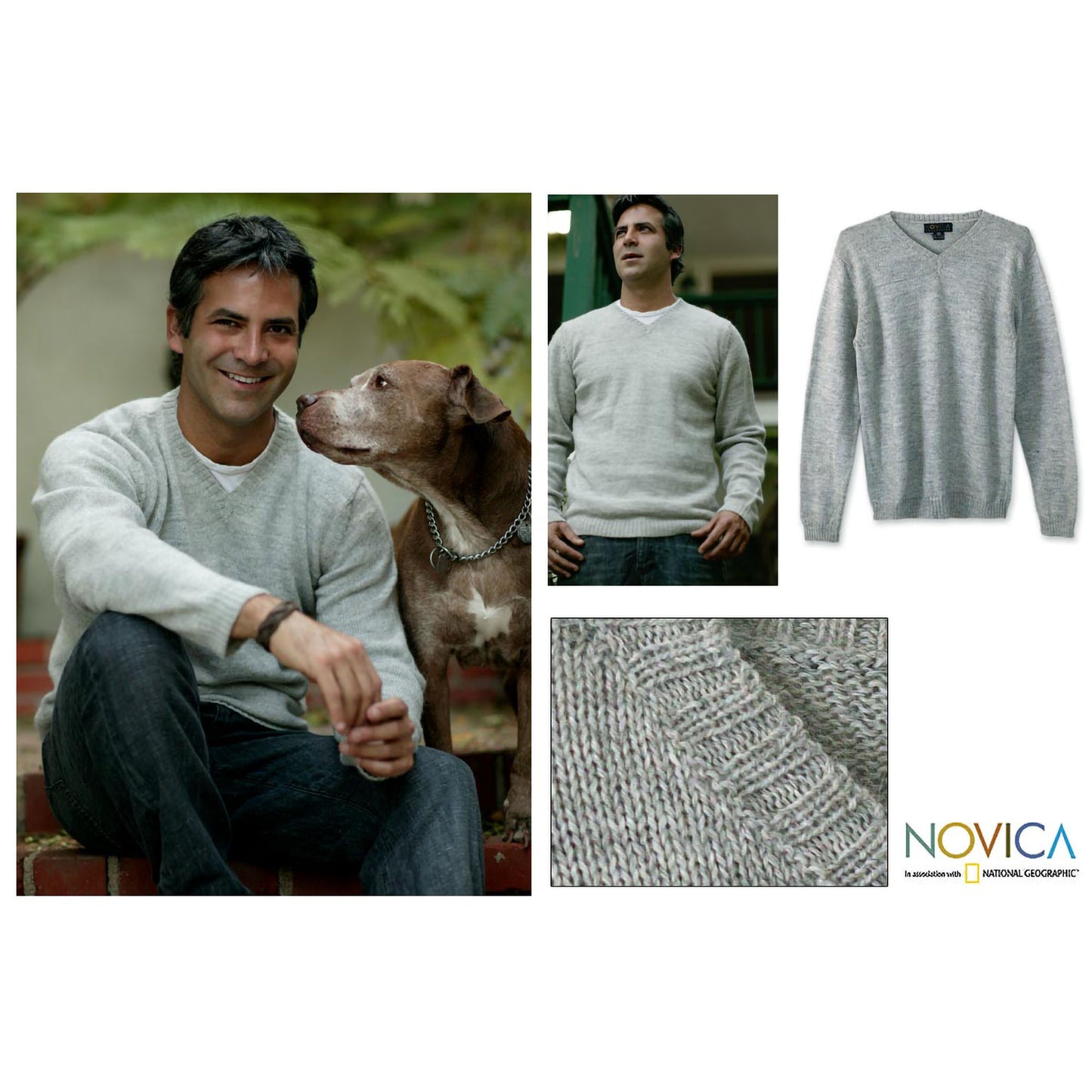 Favorite Memories Men's Gray Sweater