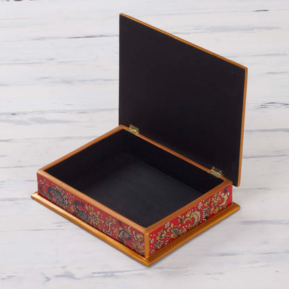 Passion Hand Crafted Peruvian Wood Jewelry Box
