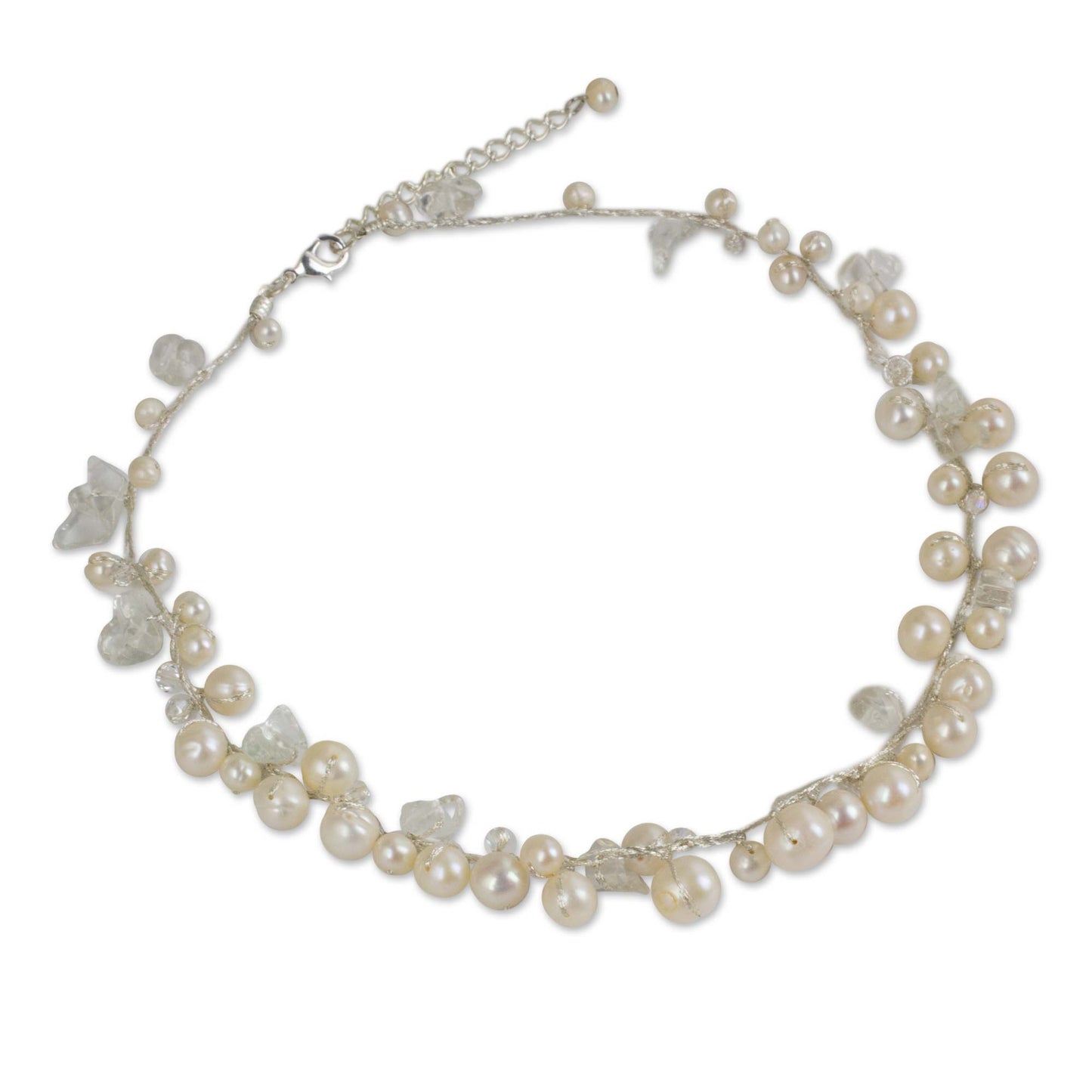 River of Snow Freshwater Pearl Strand Necklace