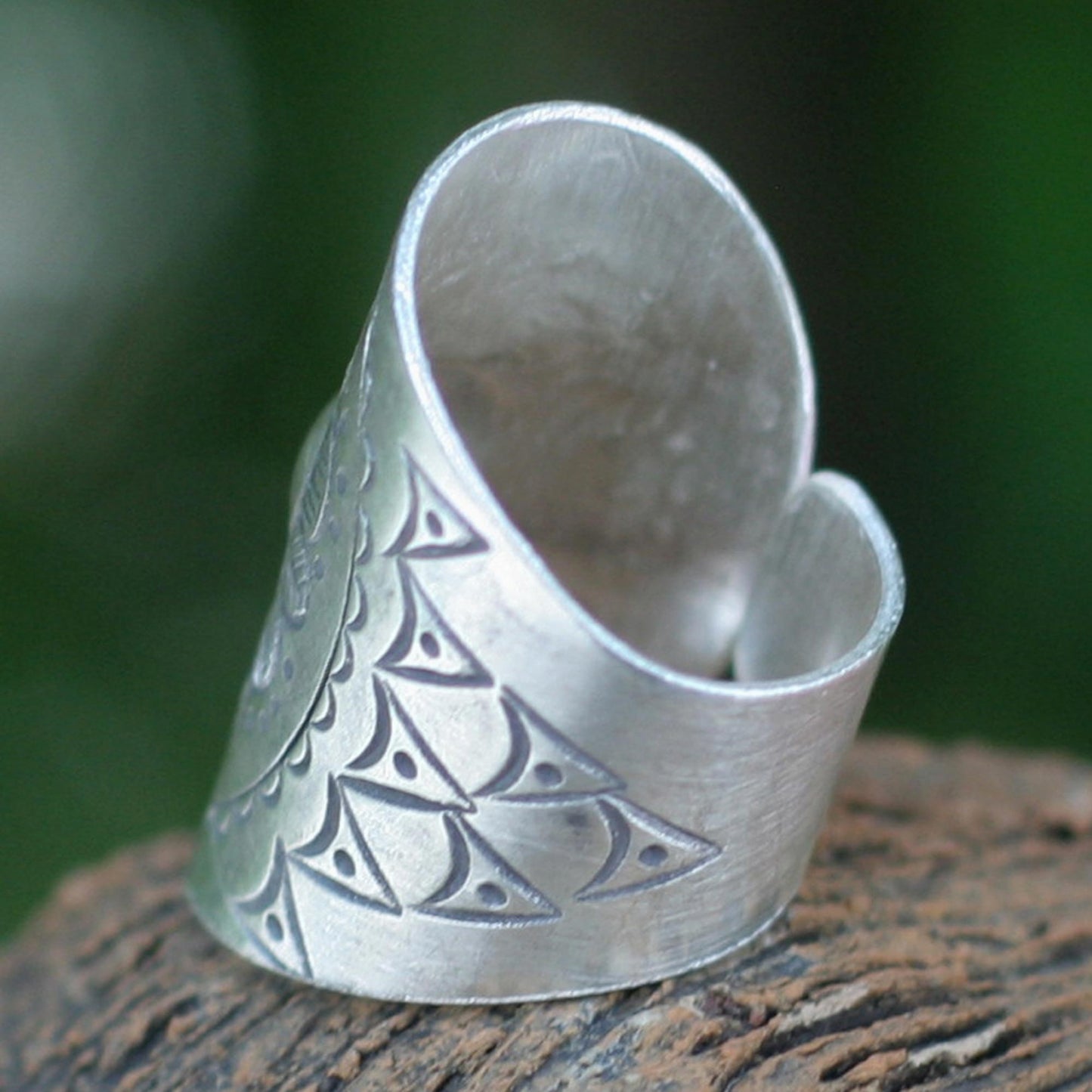 Majestic Sunflower Sterling Silver Ring