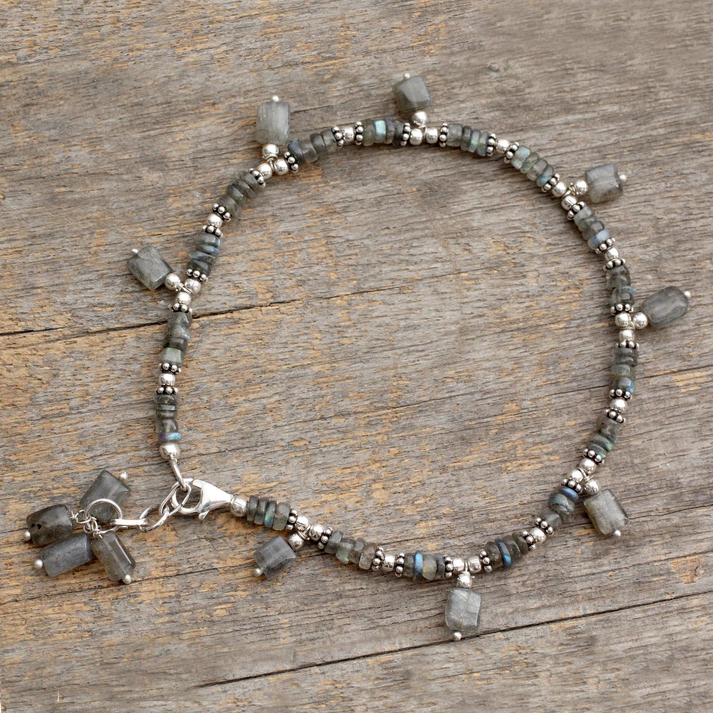 Intuitive Labradorite Beaded Anklet
