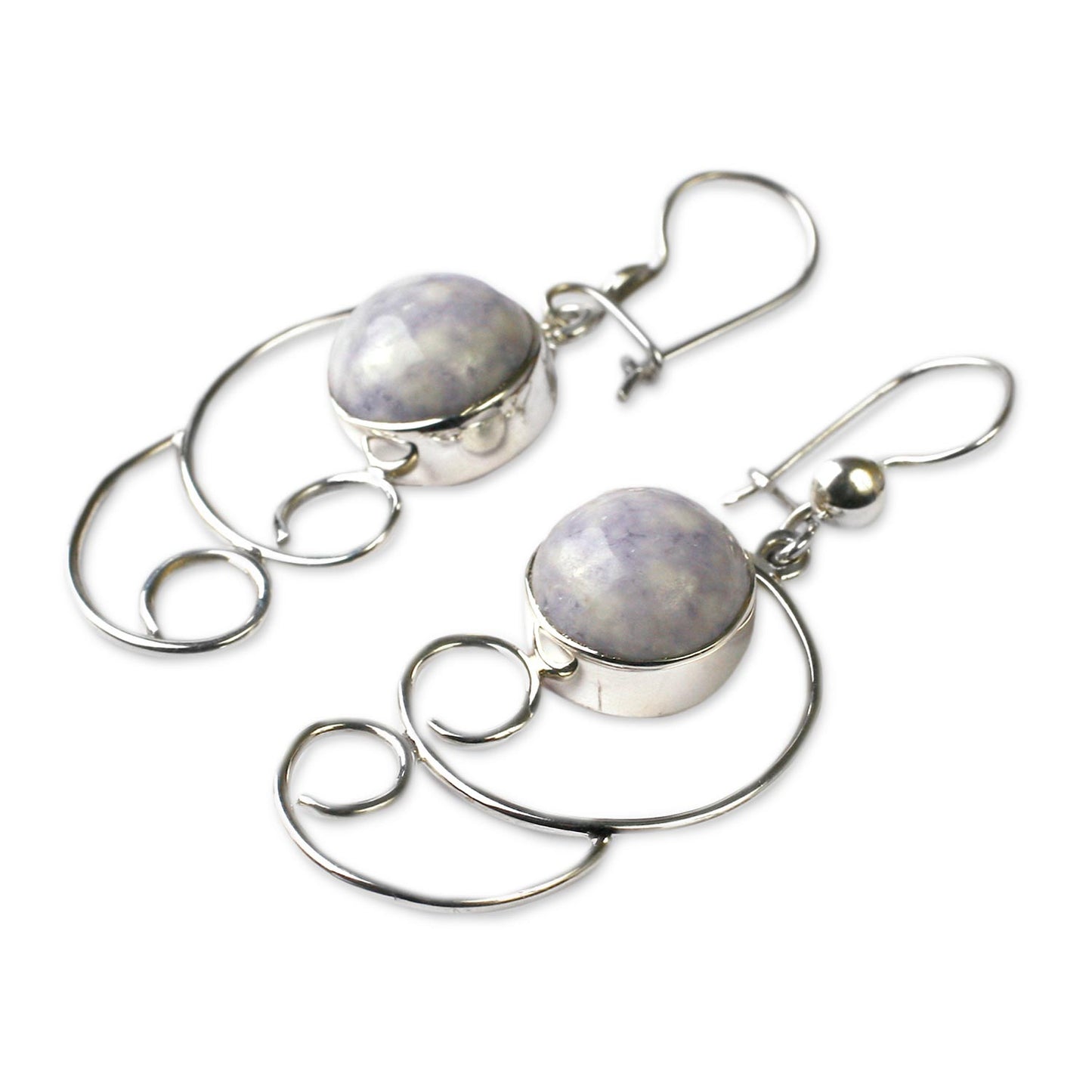 Maya Treasure Sterling Silver Dangle Earrings