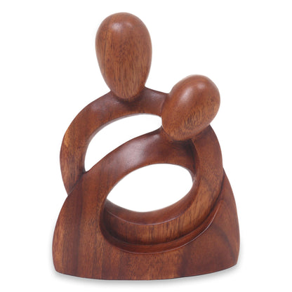 Eternity Of Love Romantic Wood Sculpture