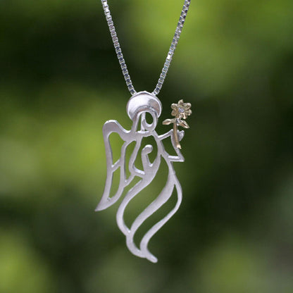 Gabriel the Archangel Sterling Silver Necklace