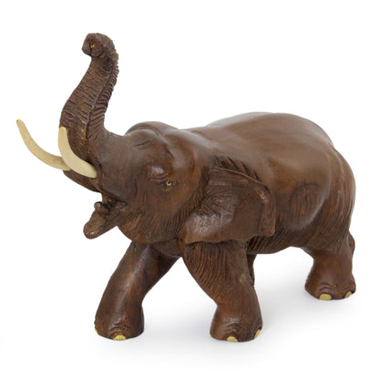 Elephant Rain Tree & Ivory Wood Sculpture