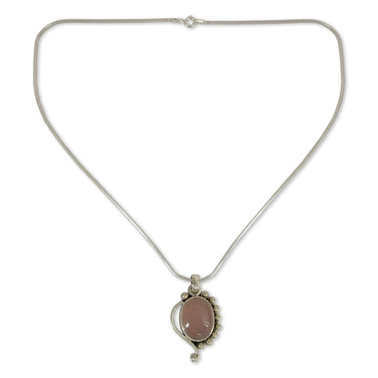 Delhi Romance Sterling Silver Pendant Necklace
