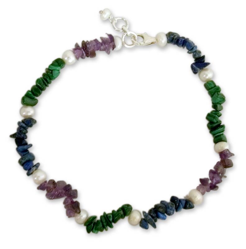 Mystic Meadow Pearl Anklet