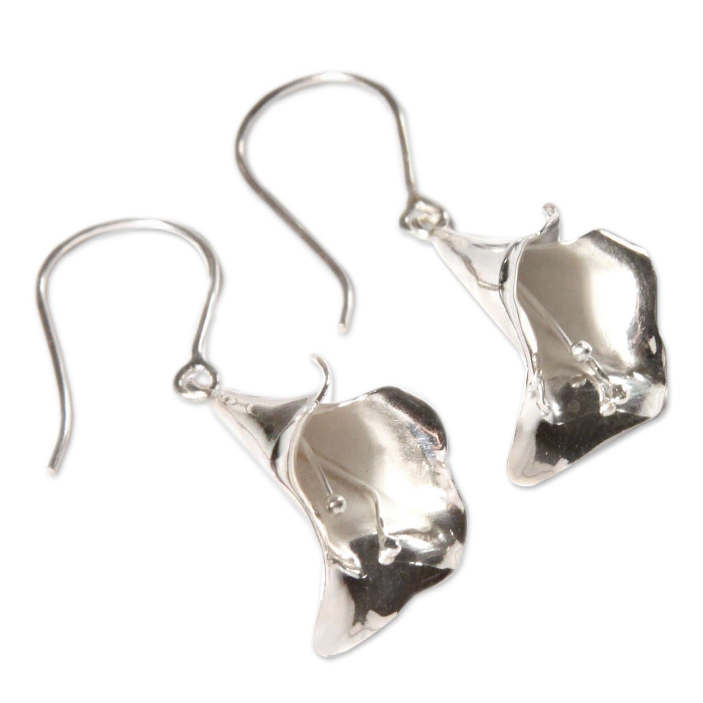 Magnificent Calla Flower Sterling Earrings