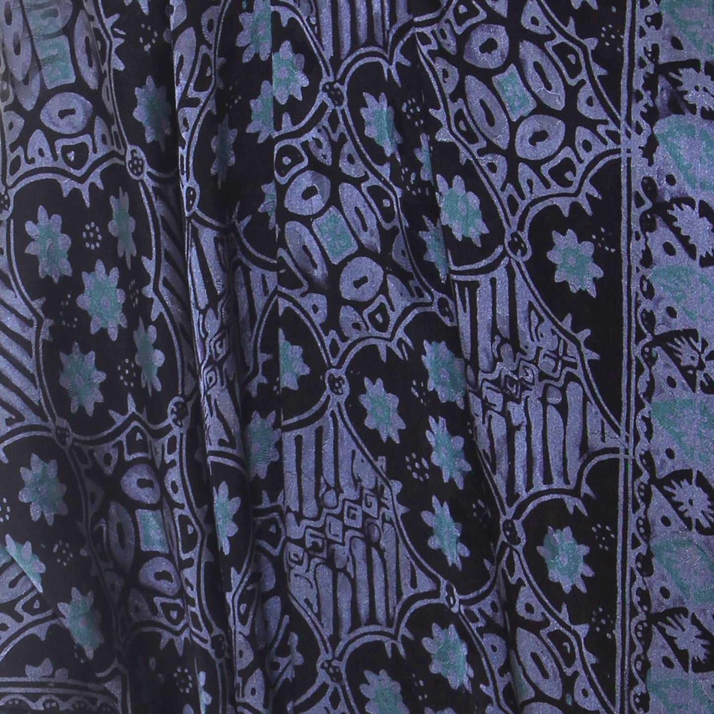 Blue Java Batik Silk Shawl