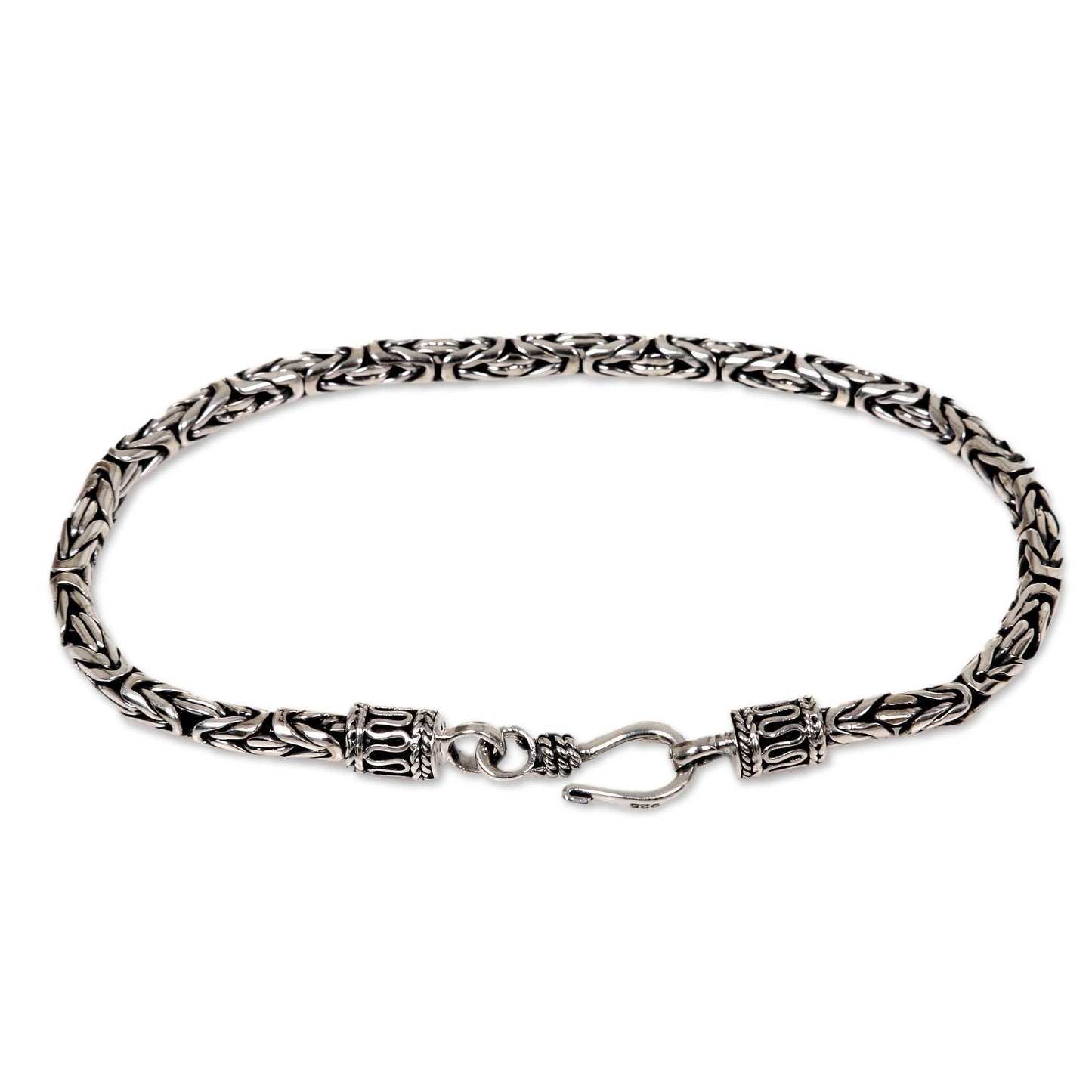 Borobudur Sterling Silver Chain Bracelet