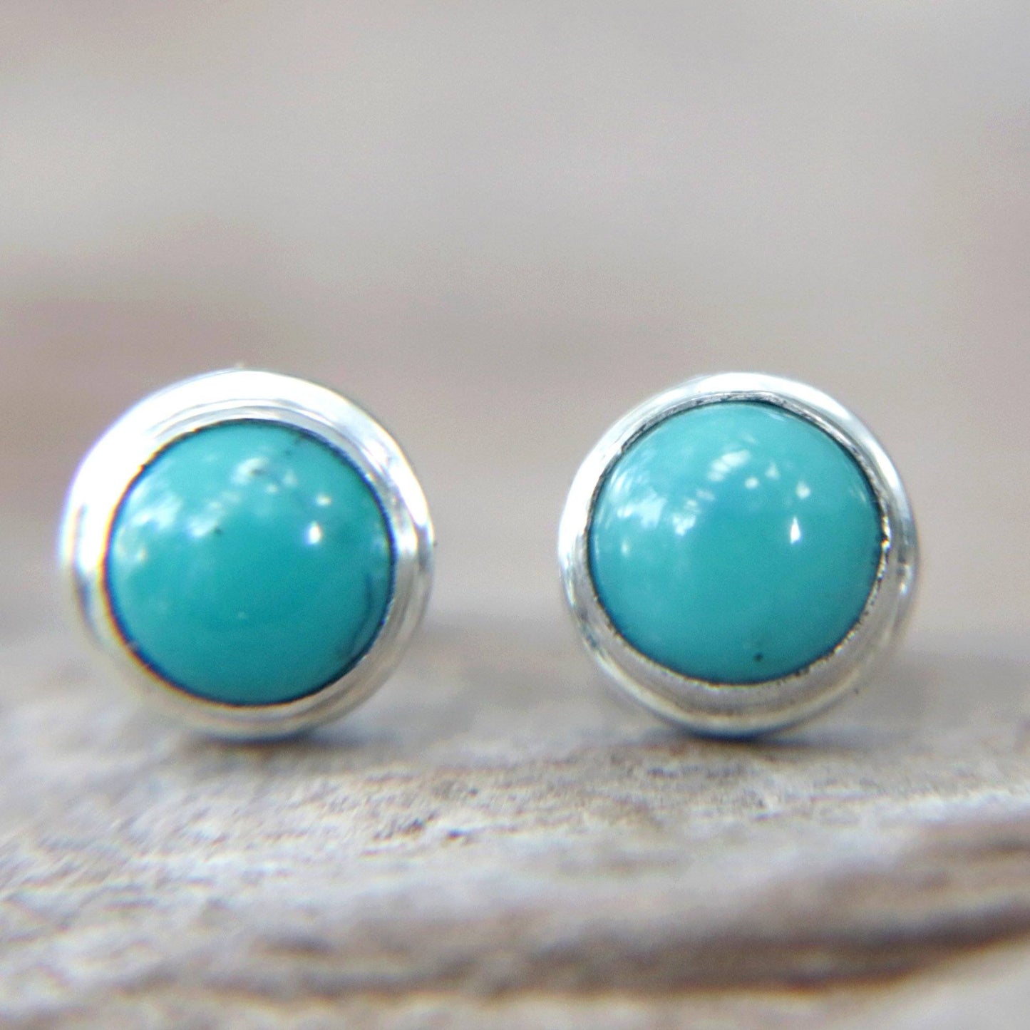 Blue Moon Turquoise Stud Earrings