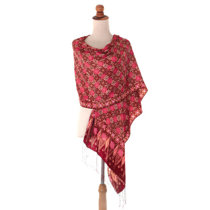 Java Crimson Court Batik Wrap