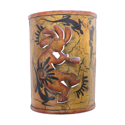 Kokopelli's Cave Metal Candle Sconce