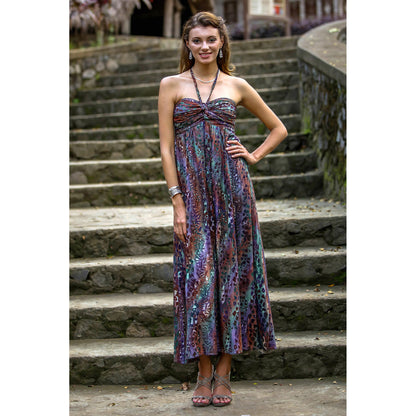 Bali Empress Multicolor Batik Dress