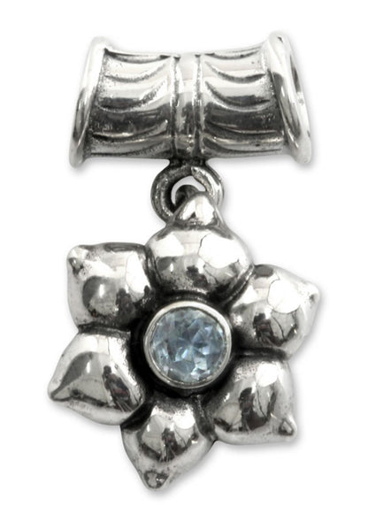 Narcissus of December Topaz & Silver Individual Pendant