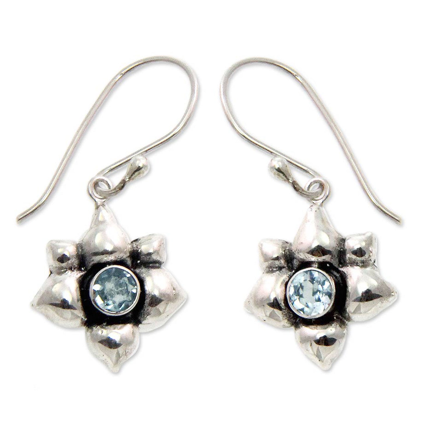 Narcissus Of December Sterling Silver Earrings