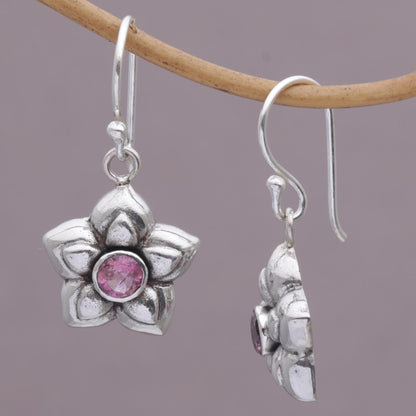 Tourmaline & Sterling Silver Dangle Earrings
