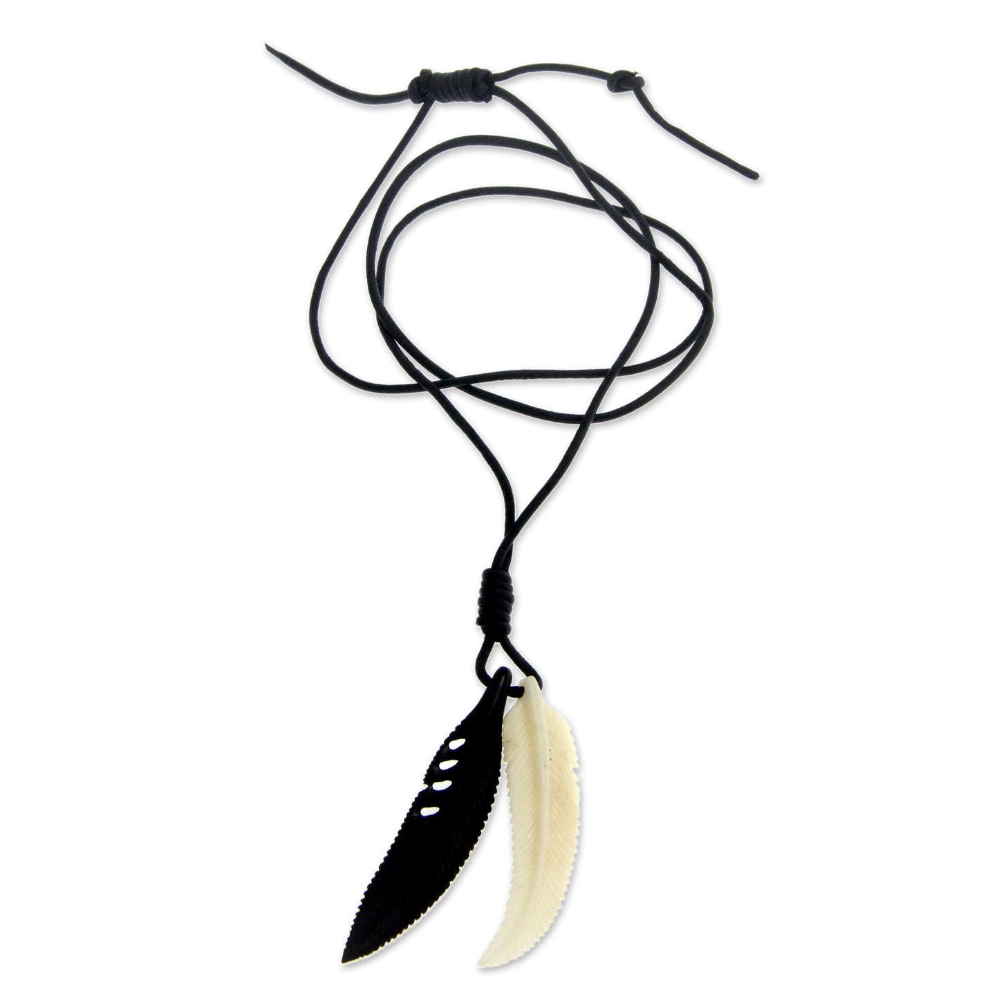 Totem Feathers Men's Pendant Necklace