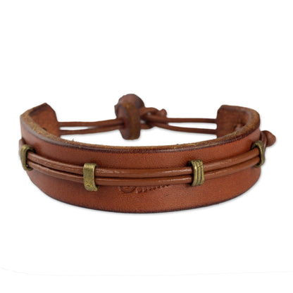 Men's Handcrafted Leather Bracelet