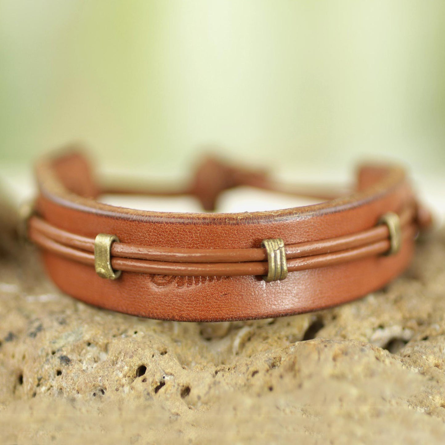 Men's Handcrafted Leather Bracelet