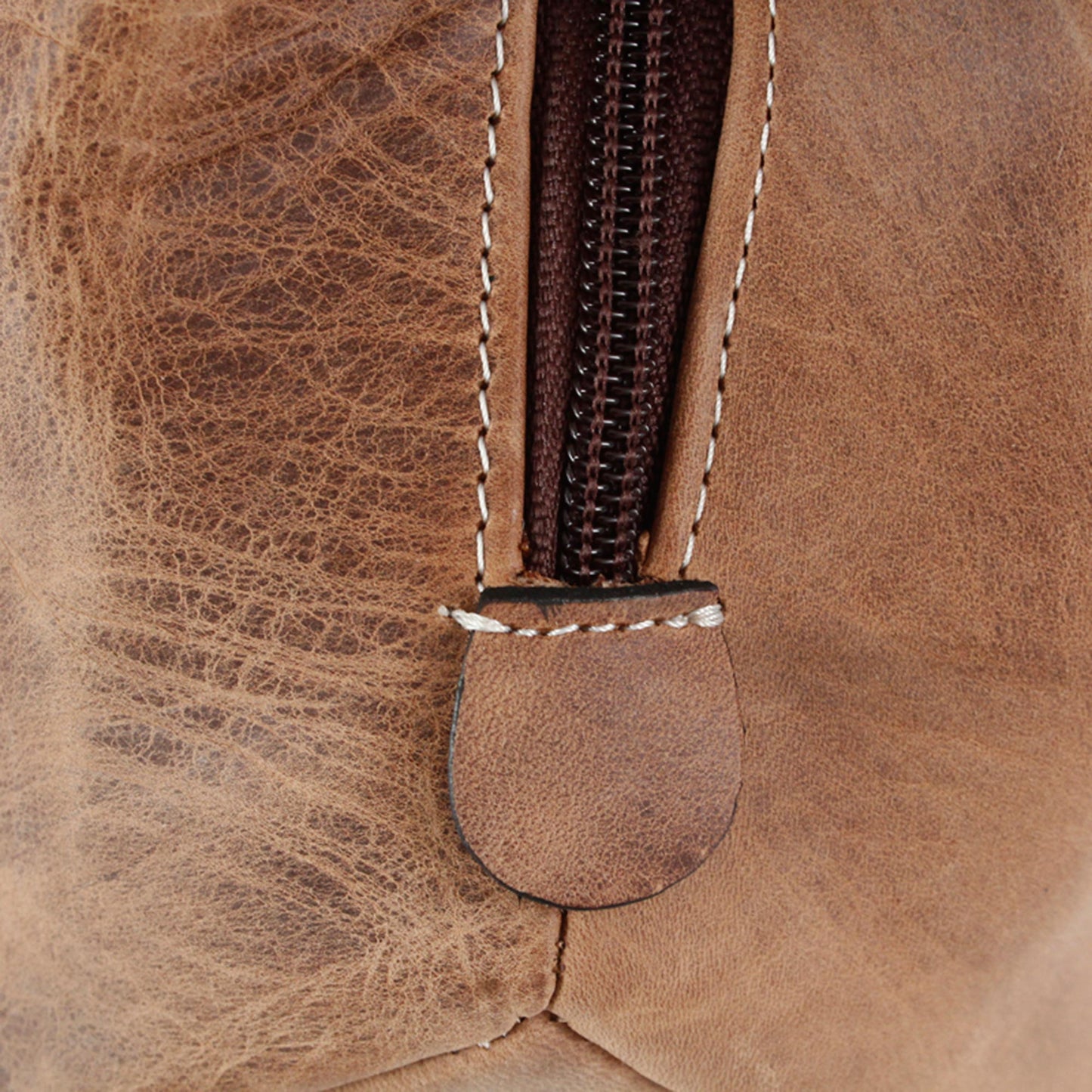 Urban Caramel Brown Leather Hobo Handbag