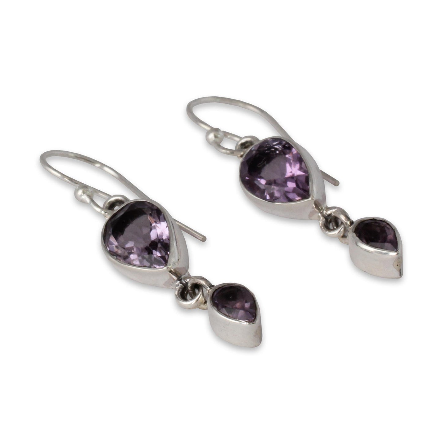 Violet Distinction Amethyst Dangle Earrings