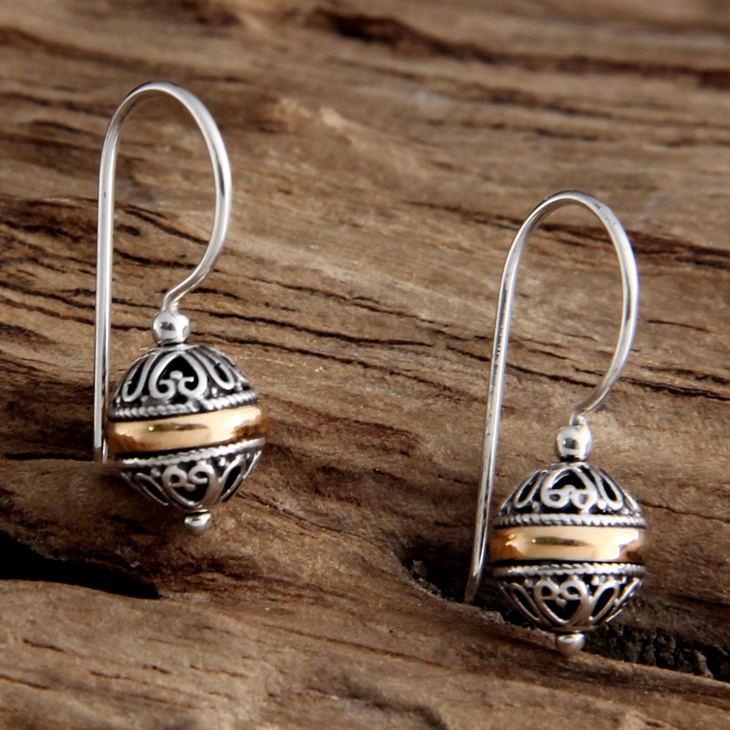 Lampion Silver Dangle Earrings
