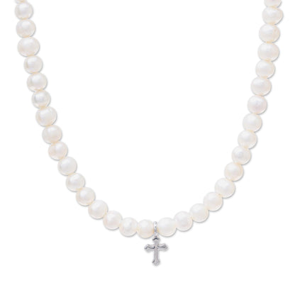Spirit of Faith Pearl & Sterling Silver Necklace