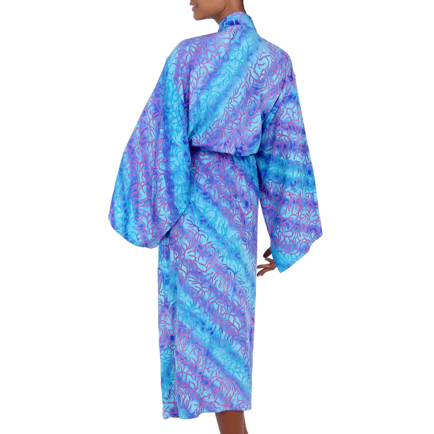 Ocean Symphony Batik Lightweight Robe