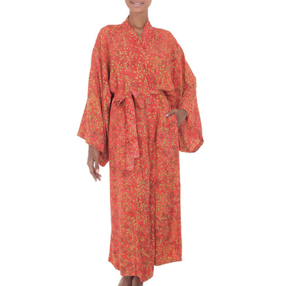 Autumn Joy Handmade Batik Robe