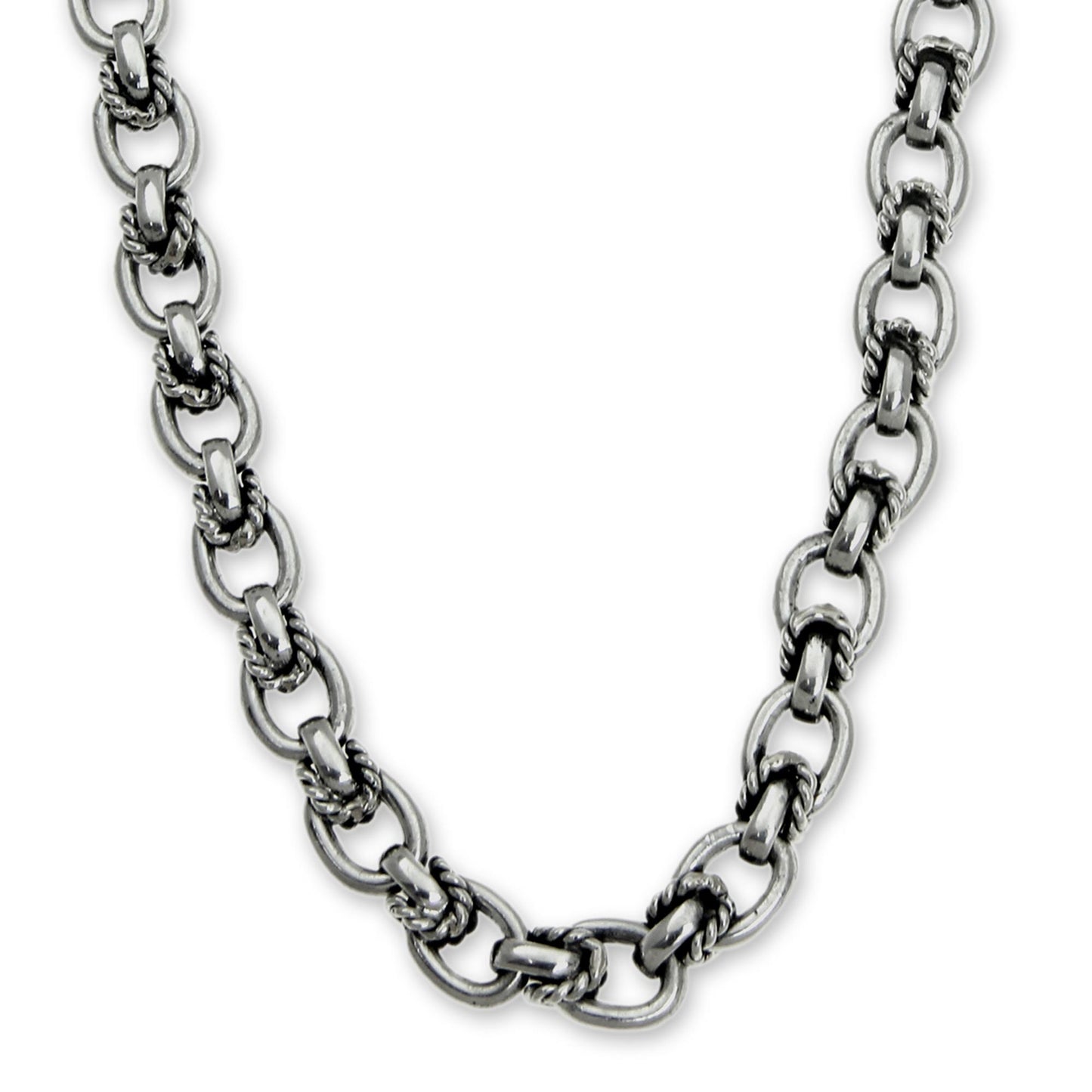 Brave Lady Silver Chain Necklace