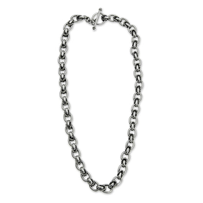 Brave Lady Silver Chain Necklace