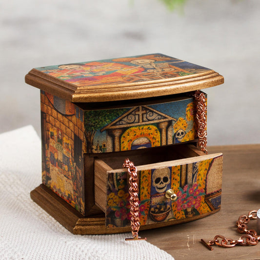 Celebrating Day Of The Dead Jewelry Box
